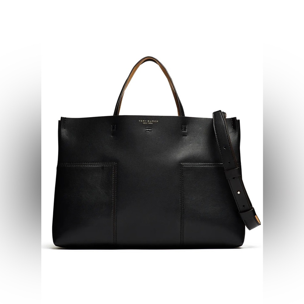Tory Burch Black Block T-Tote